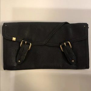 Schuler & Sons Black Clutch with Magnetic Closure